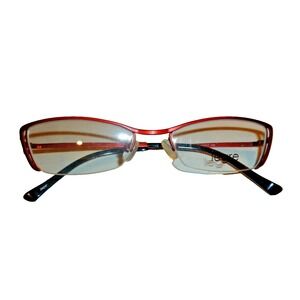 LEGRE Red Metal Half Rim Eyeglasses Frames Men's LE M004 50 17‎ 135 Japan